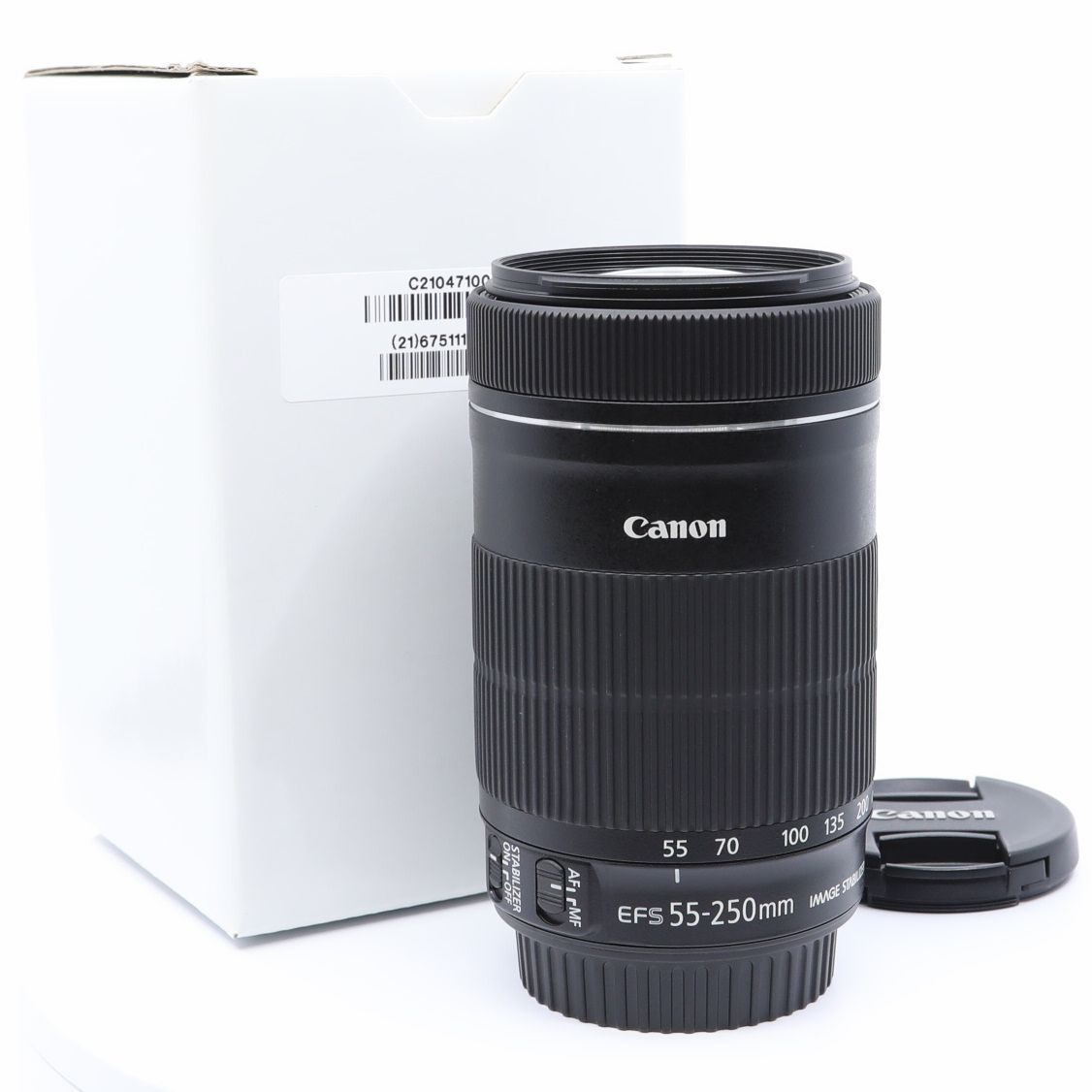 ほぼ新品＞ Canon 望遠ズームレンズ EF-S55-250mm F4-5.6 IS STM APS-C