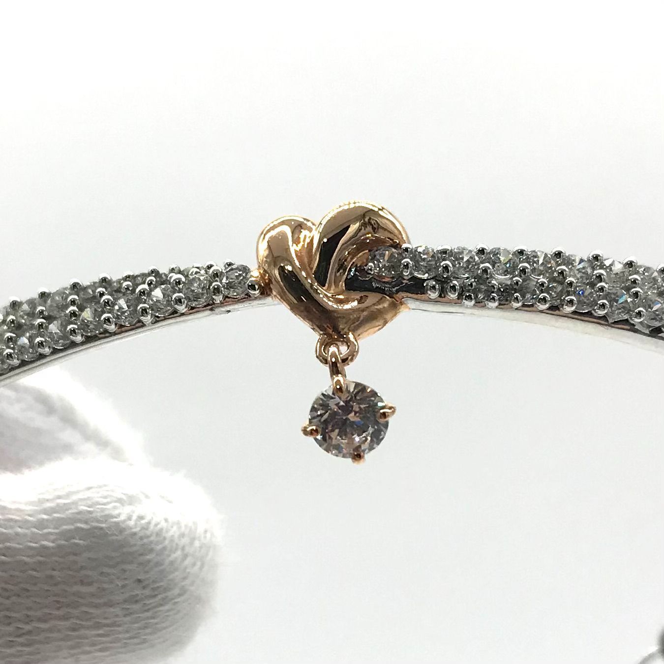▽SWAROVSKI/スワロフスキー Lifelong Heart バングル ハート