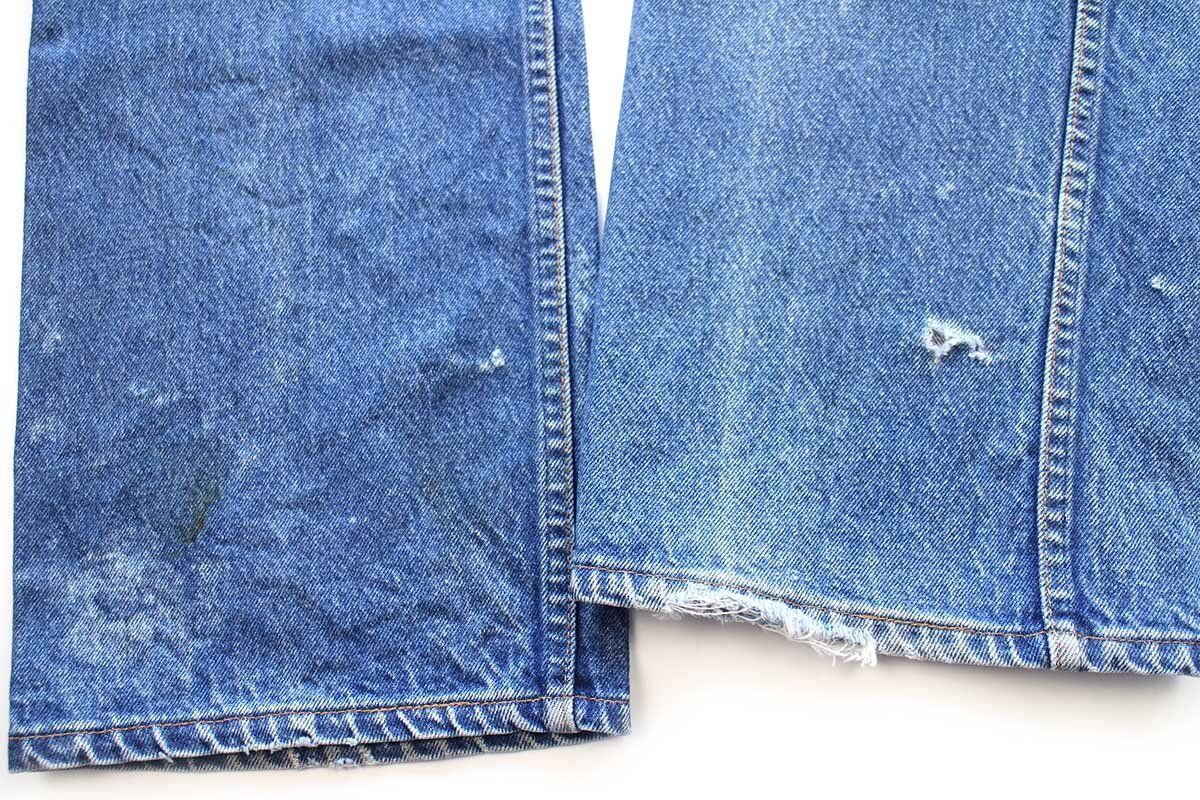 90s USA製 Levi'sリーバイス 517 デニムパンツ ヒゲ ボロ W40