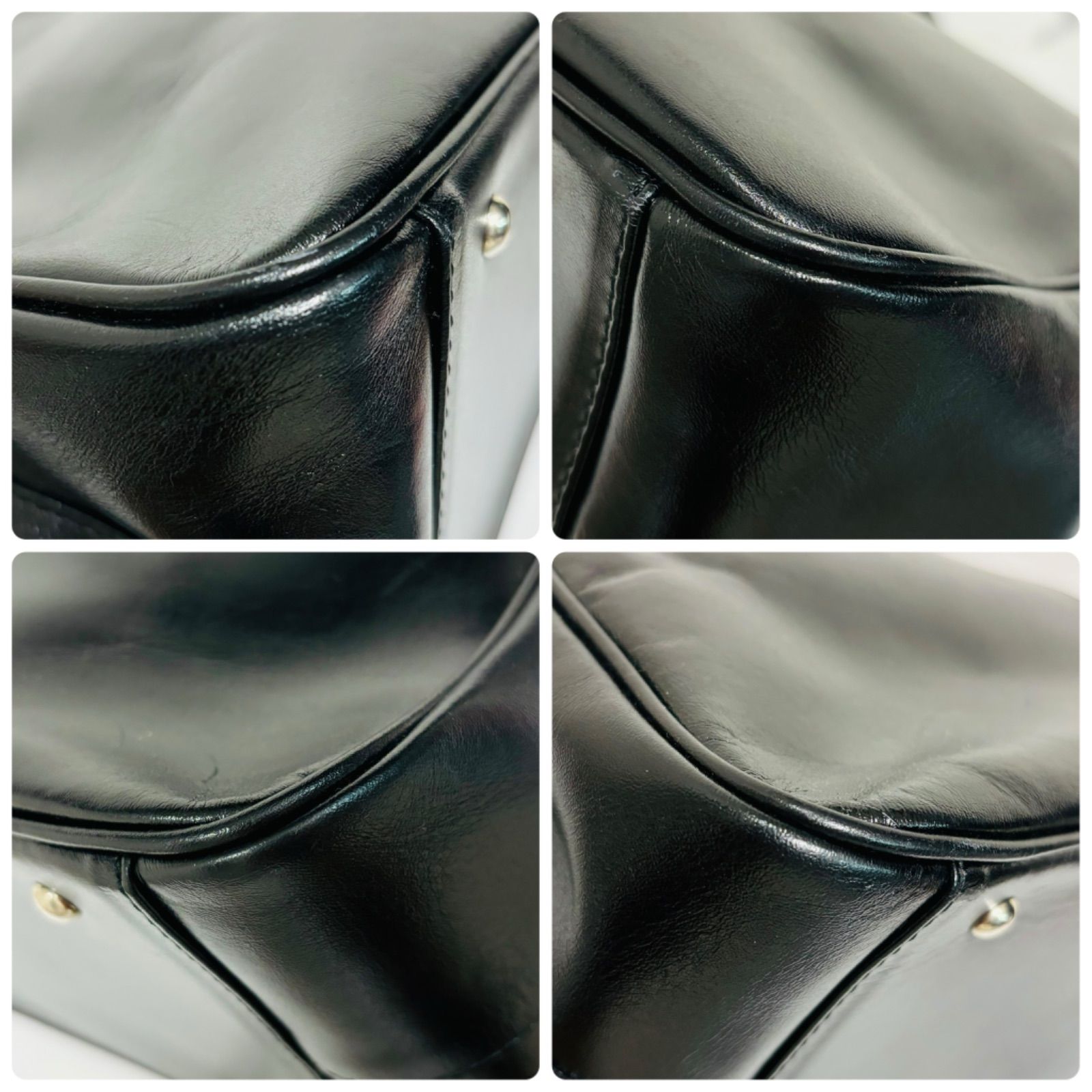 11892 ◇　MONTOWA　レザーバッグ　牛革　ブラック 極美品 MONTOWA モントワ トートバッグ ブラック 黒 レザー A4 大容量 本革 牛革 日本製 レディース 手さげ シンプル 無地 ベーシック  仕事 オフィス bag 鞄