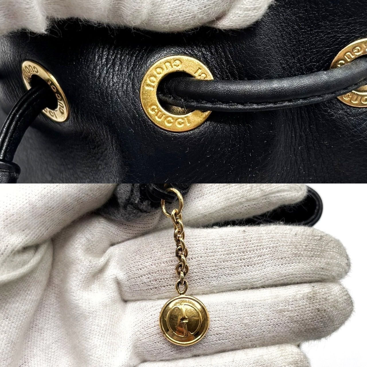 良品】 OLD GUCCI オールドグッチ トートバッグ ハンドバッグ 巾着 
