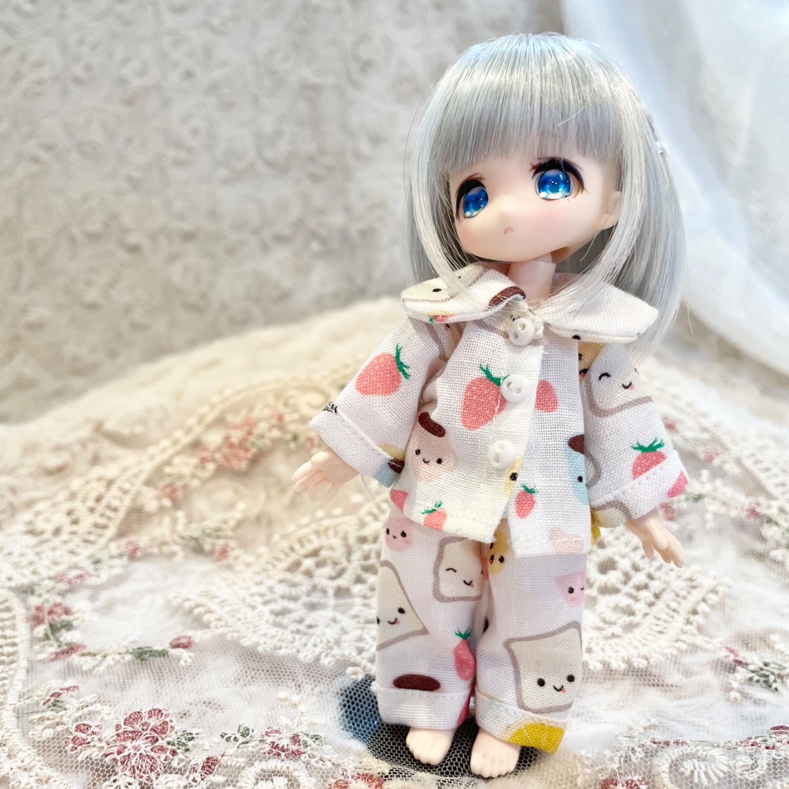 限定♪monnti♪オビツ11ピコニーモPお洋服リバティ♪桜の詩vol.1♪×2 cocoa*C cocoa*C 1/12*オビツ11*ピコニーモ*着まわし