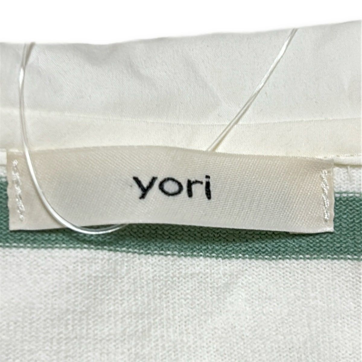 yori ホワイト襟カットソー ホワイト襟カットソーyoriホワイトヨリ