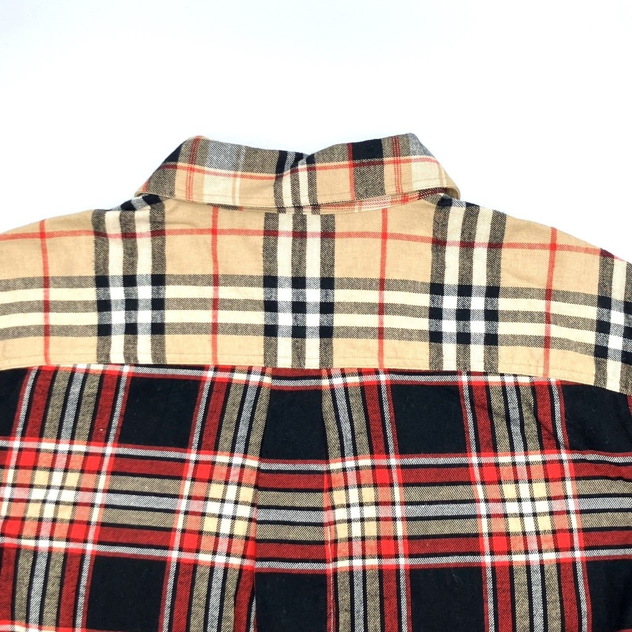 〇 BURBERRY バーバリー ノバチェック アーム切替 ボタンフライ