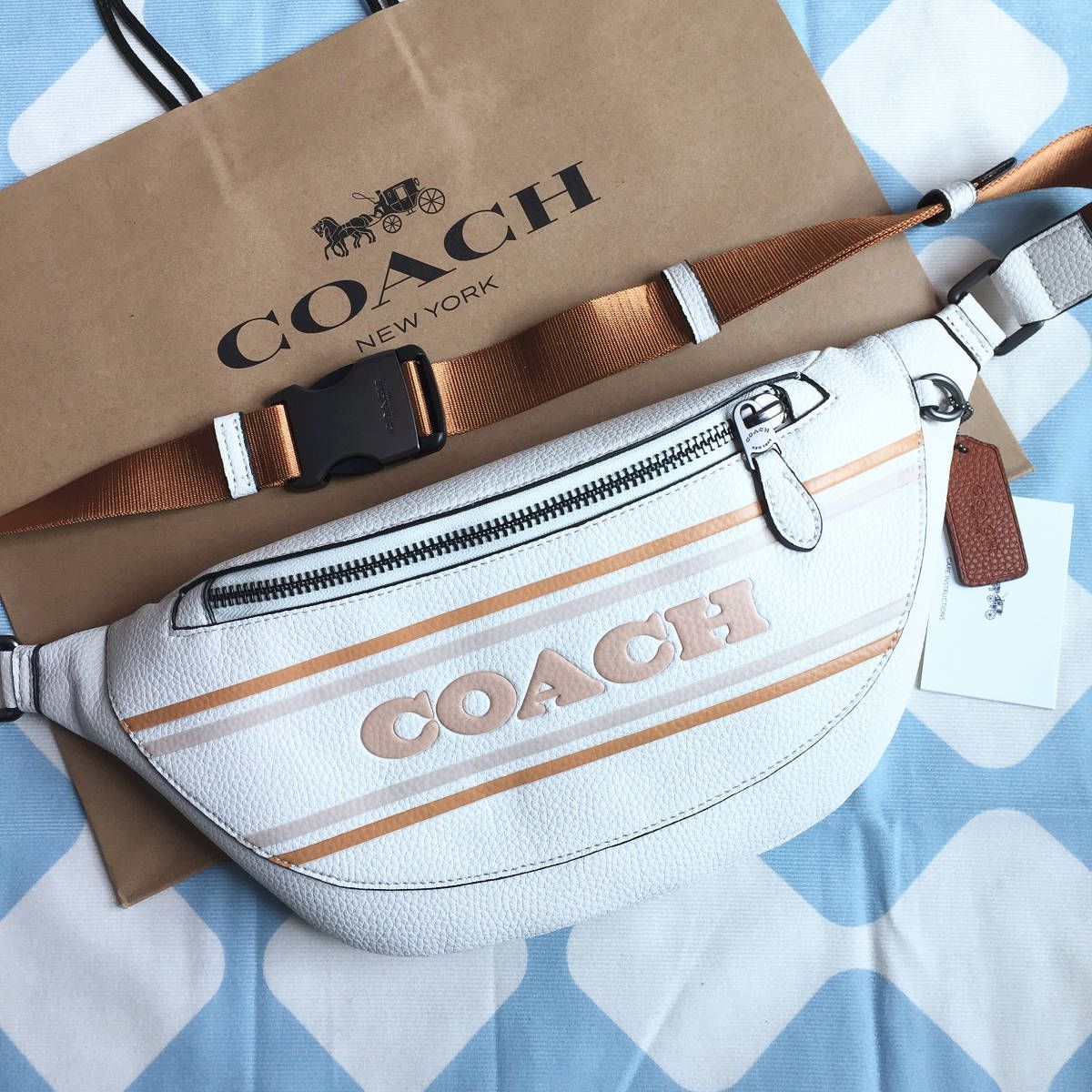 ☆新品☆コーチ/COACH バッグ CH000 チョーク ボディーバッグ ベルトバッグ ウエストバッグ ショルダーバッグ