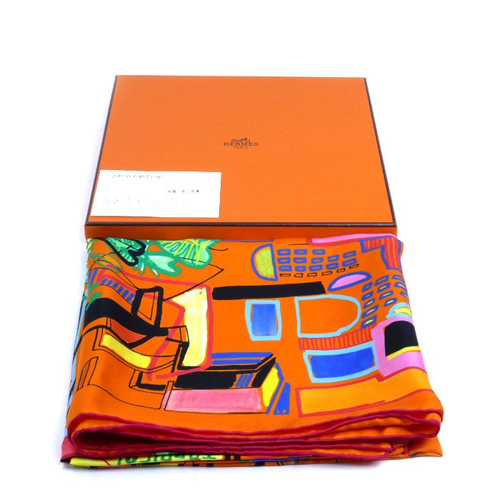 HERMES エルメス MODERNISME TROPICAL 熱帯のモダニズム カレ90