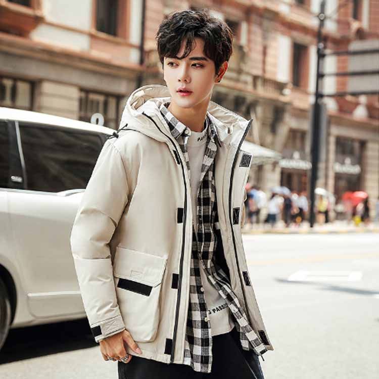 ダウンコート メンズ アウター 保温 ブルゾン ダウンジャケット あったか 撥水性 カジュアル 通勤 通学 厚手 肉厚 フード付き