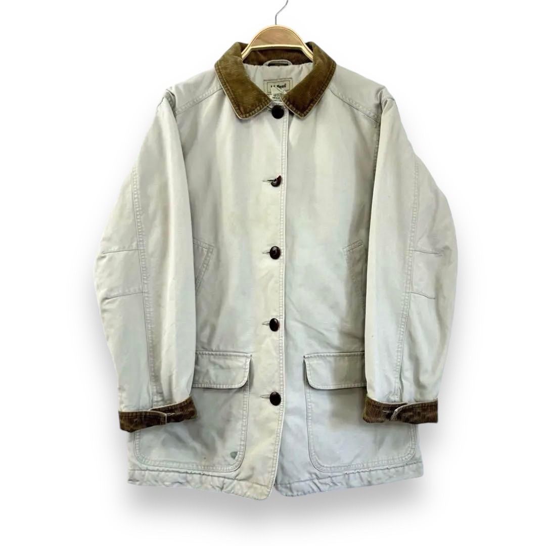 【希少US古着】LLBean ハンティングジャケット シンサレート M ベージュ 古着 USA製 80s L L Bean エルエルビーン ハンティング