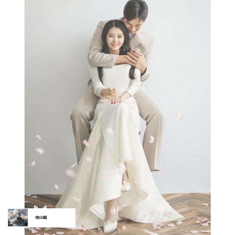 ウエディングドレス マーメイドライン 大きいサイズ 小さいサイズ 二次会 花嫁 結婚式 ロング 袖あり 七分袖 スレンダーライン スクエアネWP数量 価格926