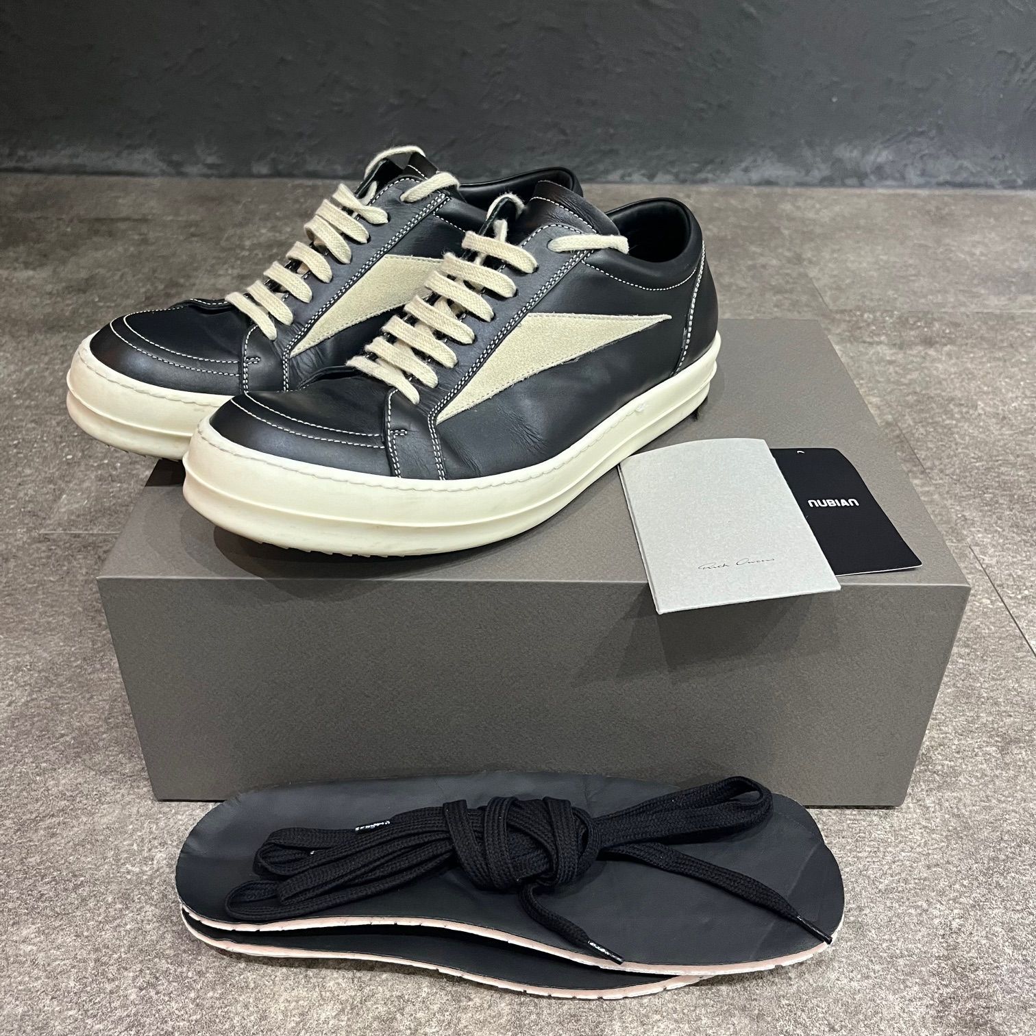 定価128700円 Rick Owens VINTAGE SNEAKS RU02C7897 LCGLVS