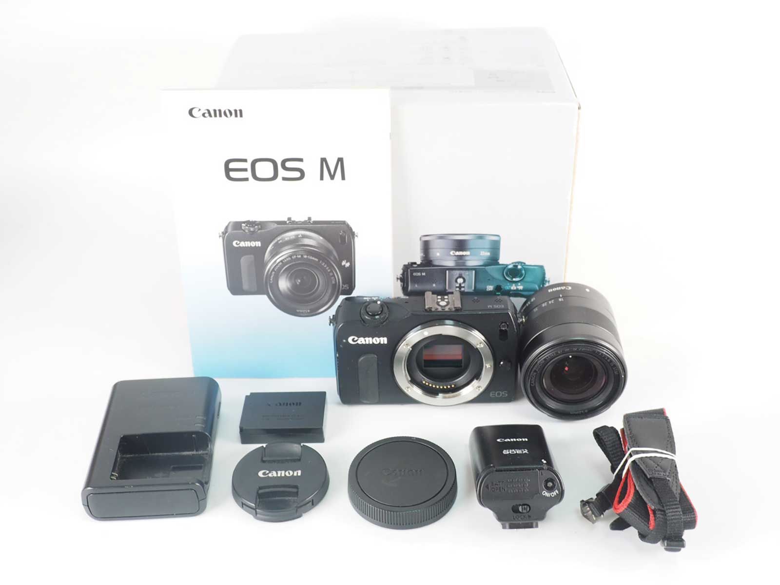 キャノン Canon EOS M Mirrorless Digital Camera Black 18 55 mm Lens 元箱 Z 5493 A