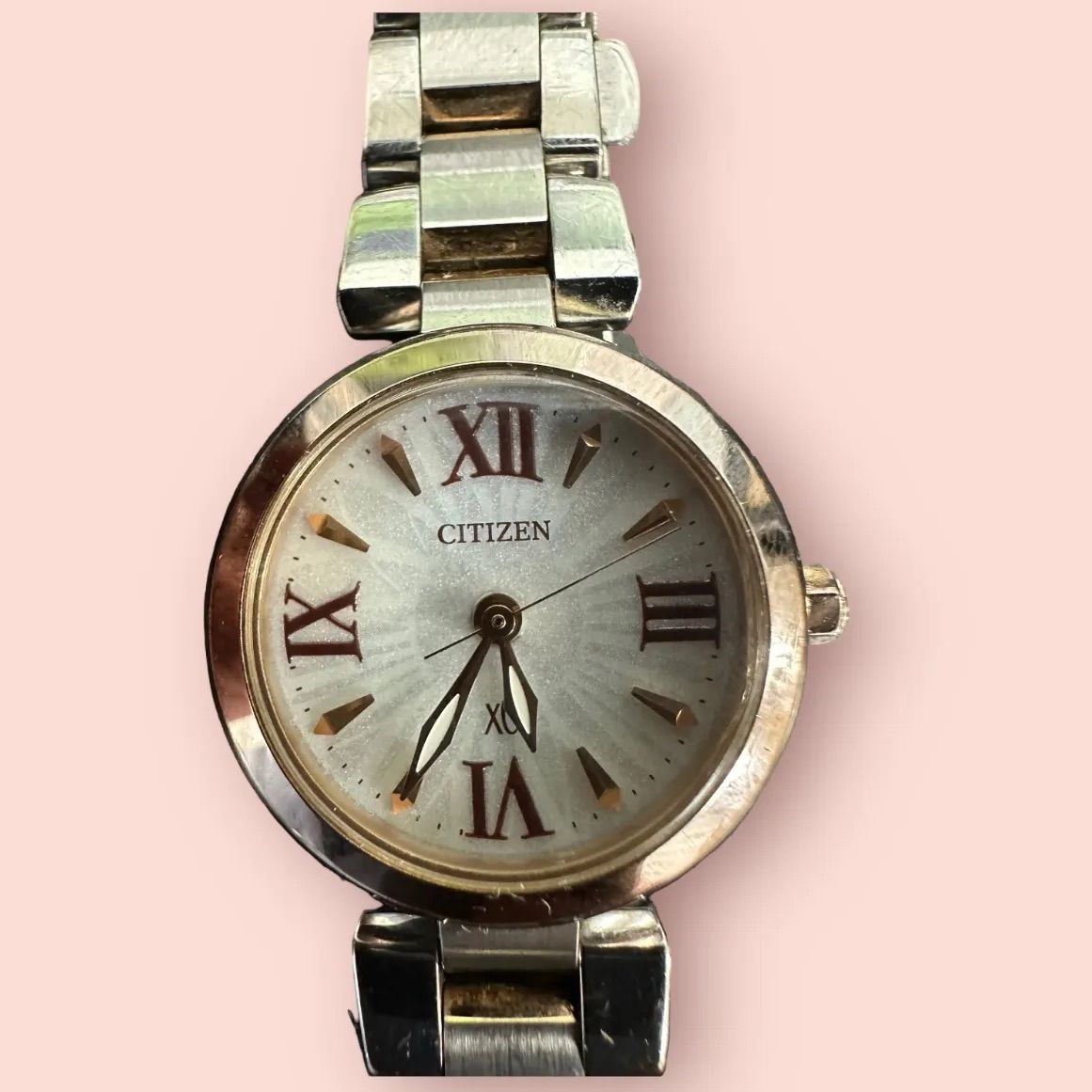 1548 美品　CITIZEN XC 腕時計レディース　e031-t014275 極美品】citizen シチズン XC エコドライブ E031-T014275