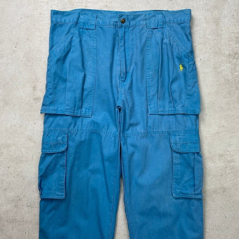 90年代 Polo by Ralph Lauren ポロバイラルフローレン ダック地 カーゴパンツ メンズW36