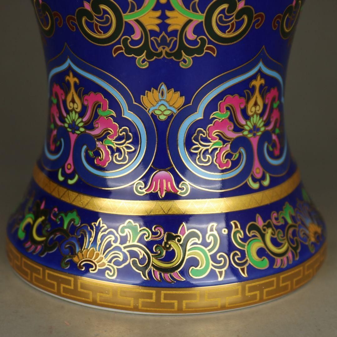 青花磁器 侍女図梅瓶 景徳鎮 陶磁器 現代工芸品 美術品 装飾品 置物 elegant-club_a032-16972