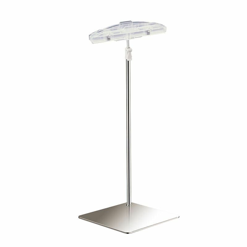 まとめ買い シモジマ 卓上POPスタンド クイックスタンドメッキ 1個 高417～730×台135角mm POP用品 007306090 ×3セット