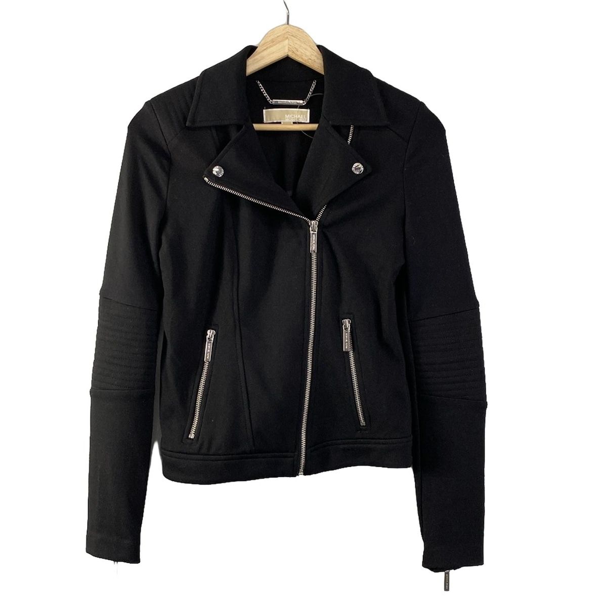 MICHAEL MICHAEL KORS ブラックライダースジャケット XS MICHAEL KORS(マイケルコース) ライダースジャケット サイズXS