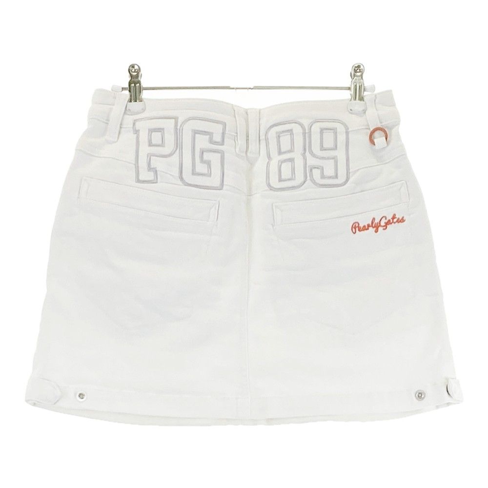 サイズ：0 PEARLY GATES パーリーゲイツ ストレッチスカート ホワイト