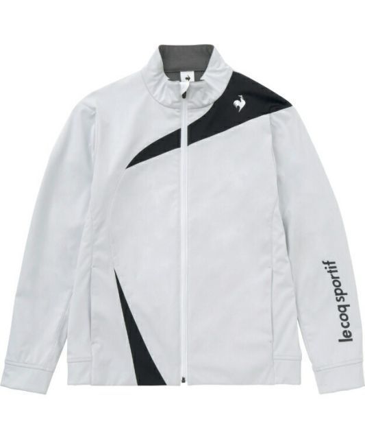 le coq sportif ルコック ボンディングフリースジャケット ホワイト L QTMWJK01 WH | 衣類 服 ウエア アウター ジャケット 防風 保温 ストレッチ性 フリース はっ水性 切替デザイン テニス ソフトテニ