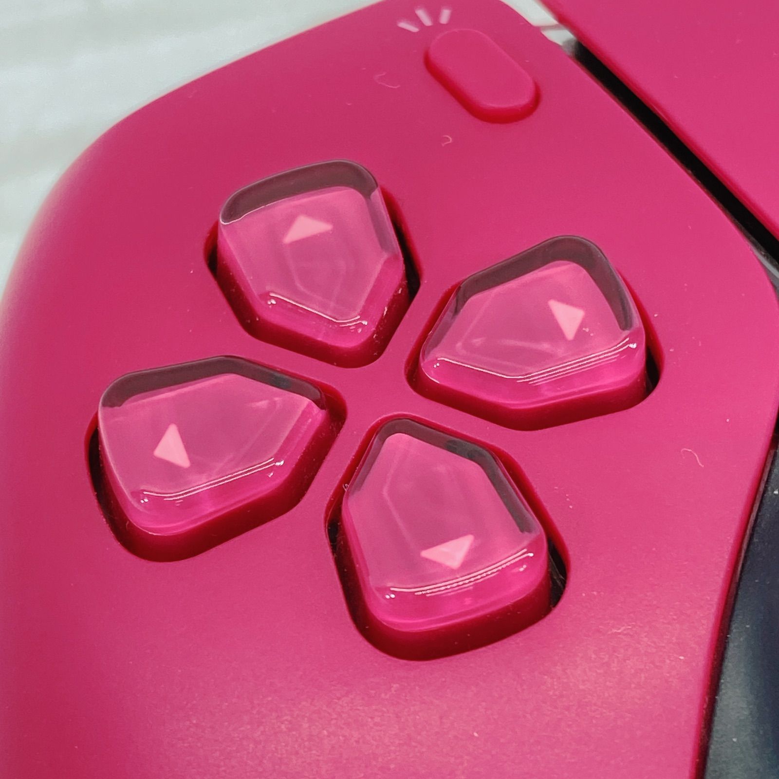 美品 PS5 純正 コントローラー コズミックレッド 注意有り】【未開封