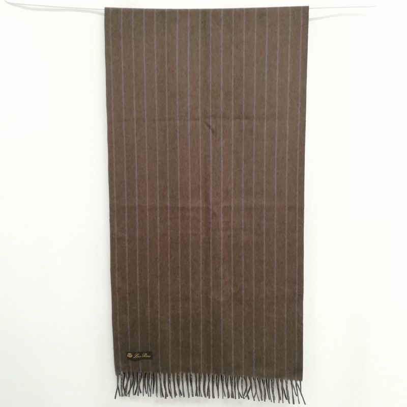 【高級】Loro Piana カシミヤ100% イタリア製フリンジ マフラー総柄 新品ロロピアーナLoro Piana カシミア100％ フリンジマフラー赤
