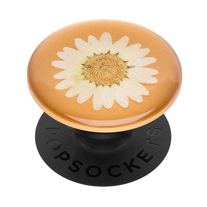 【新着商品】PopGrip Pressed Flower White Daisy POPSOCKETS（ポップソケッツ） スマホリング スマホスタンド スマホグリップ スマホアクセサリー iPhone Android 0