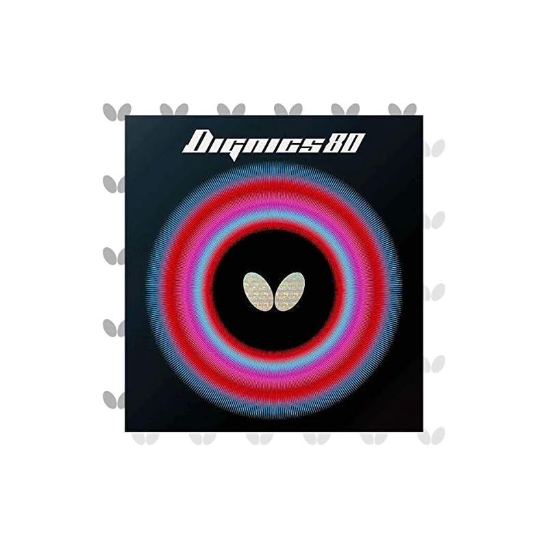 バタフライ(Butterfly) 卓球 ラバー ディグニクス 80 裏ソフト ハイテンション ブラック 特厚 0