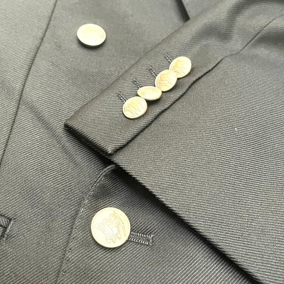 美品】BURBERRY バーバリー ダブルブレスト ブレザー ダークネイビー