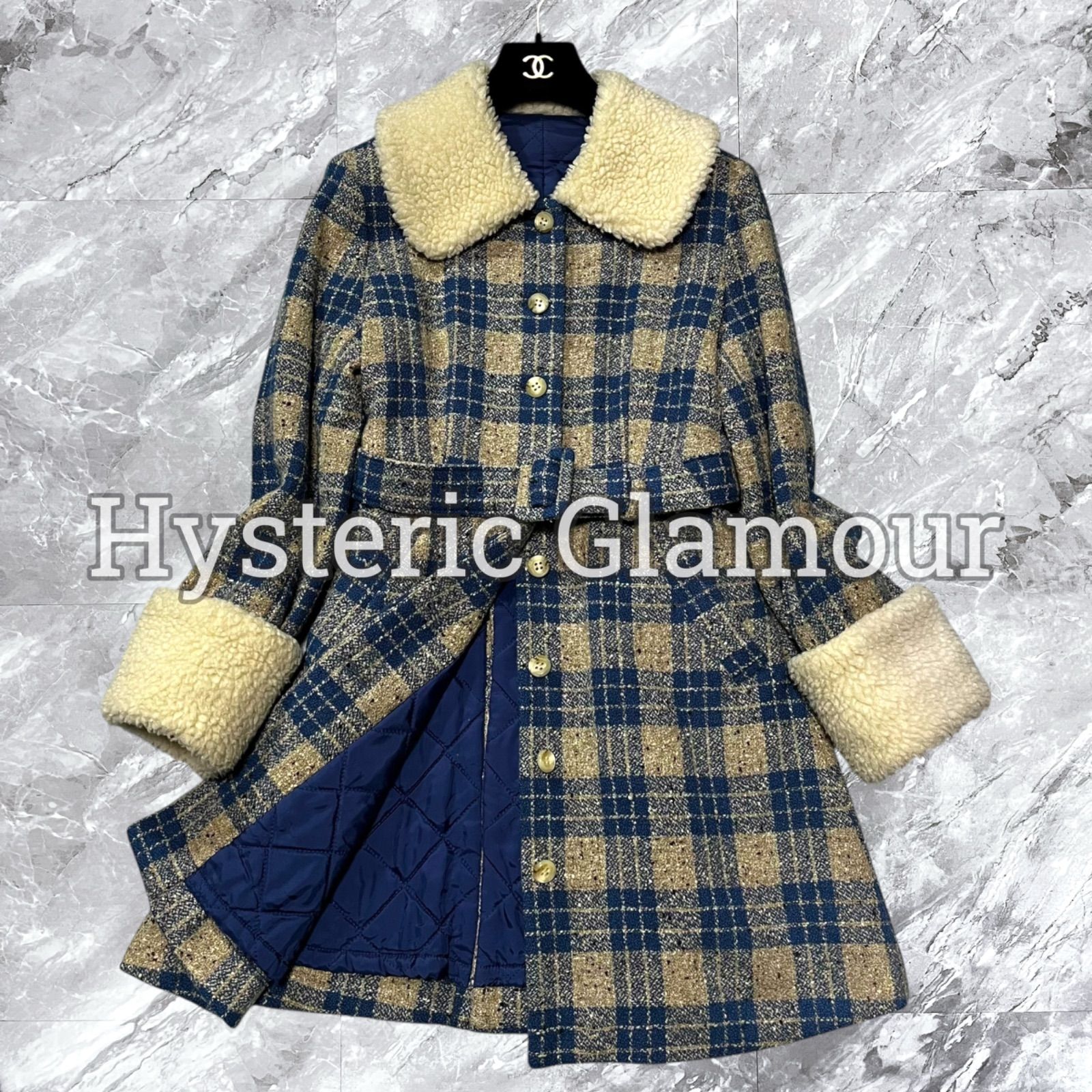 HYSTERIC GLAMOUR チェックコート 貴重！HYSTERIC GLAMOUR Aライン