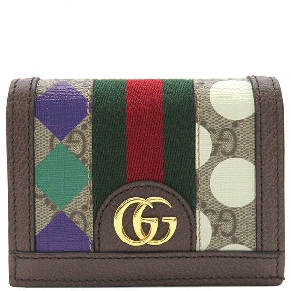 グッチ GUCCI 二つ折り財布 オフィディア GG カードケース GG