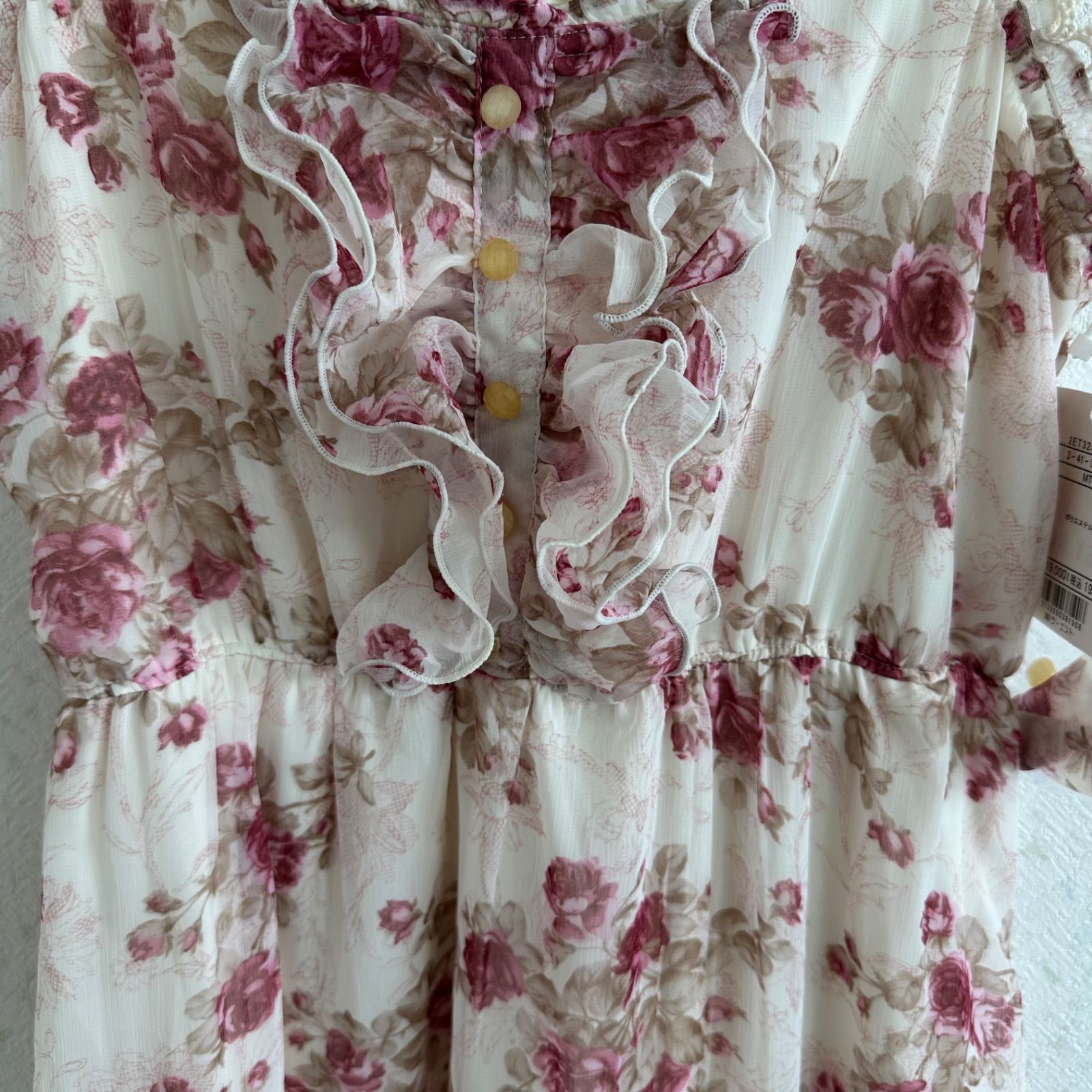 Z1438 【美品タグ付き】L'EST ROSEレストローズ ミニワンピース