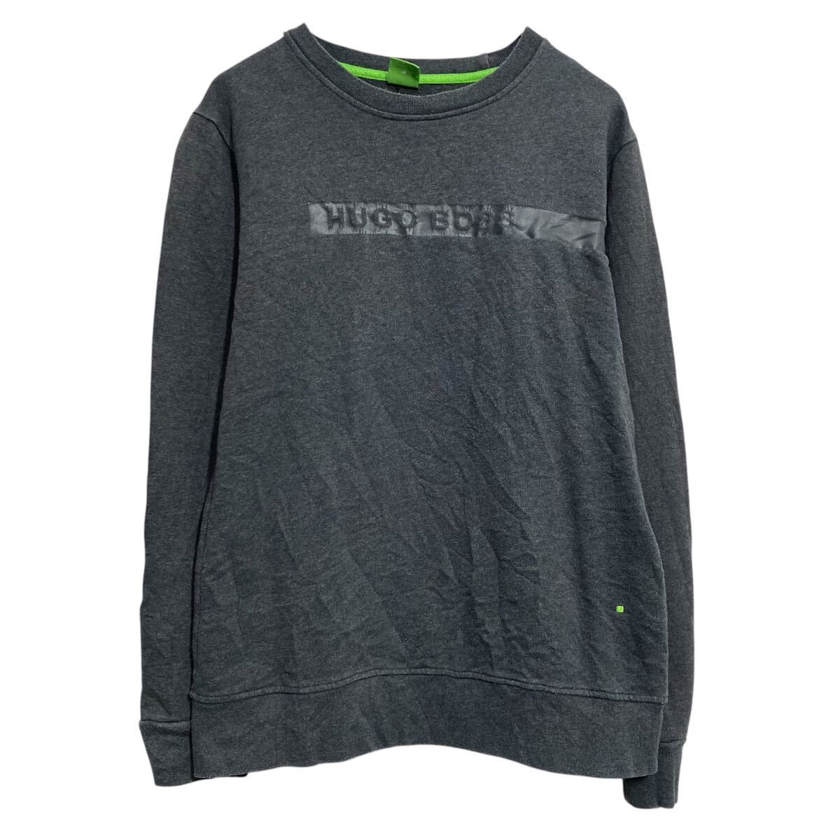 HUGO BOSS ロゴスウェット トレーナー ヒューゴボス M ダークグレー 