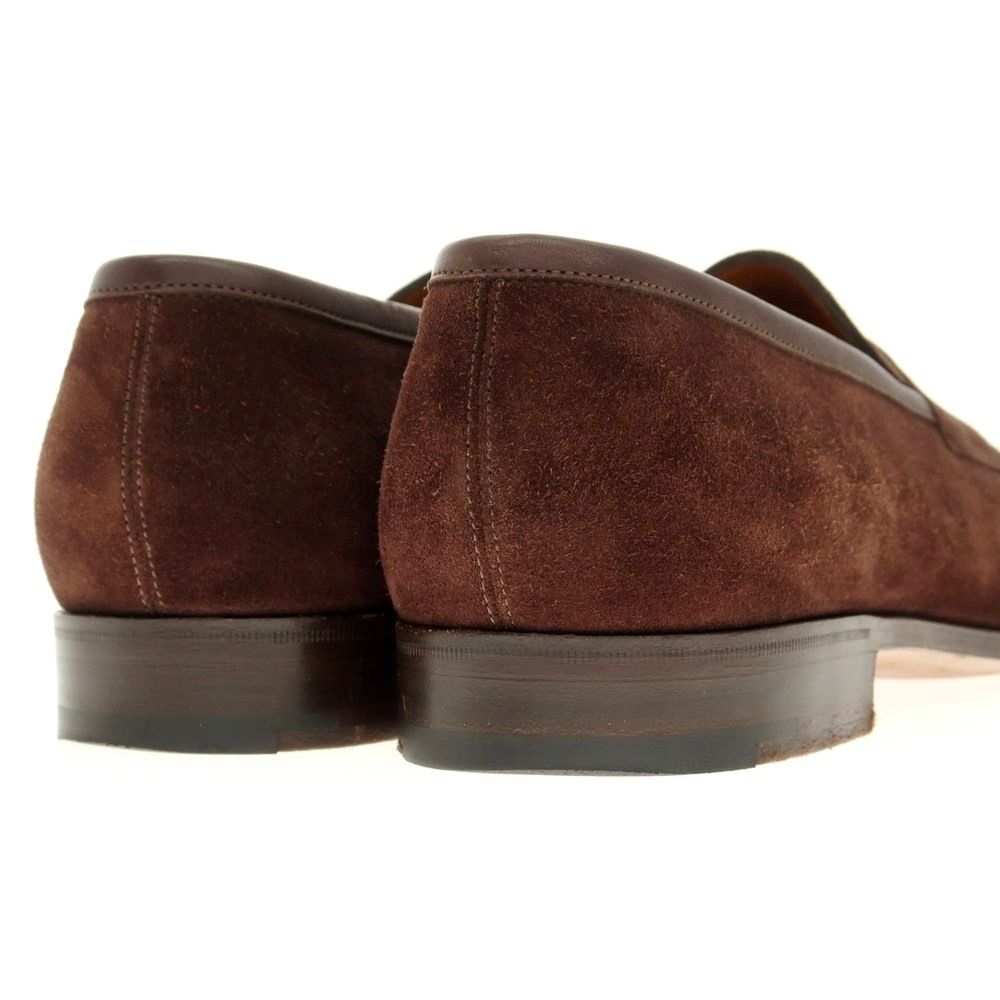 foster&son ブラウン スエード ローファー