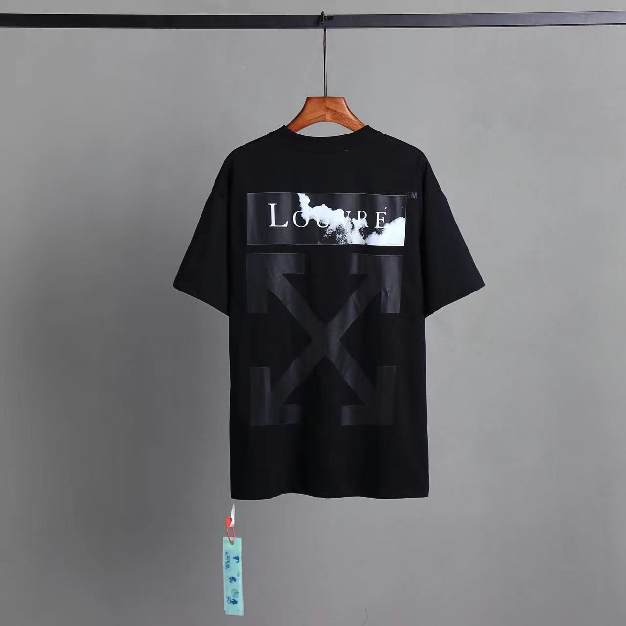 Off-White】 オフホワイト Tシャツ 半袖 男女兼用 スウェット トップス カジュアルオーバーサイズ 大きいサイズ ブラック ルーブル 美術館  矢印 BLACK XXS-XL - メルカリ