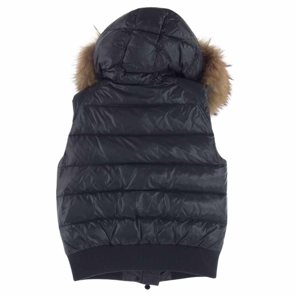 MONCLER モンクレール ベスト 320934830225 68950 tarn gilet ターン ジレ ファーフード付き ダウンベスト  グレー系 1【中古】 - メルカリ