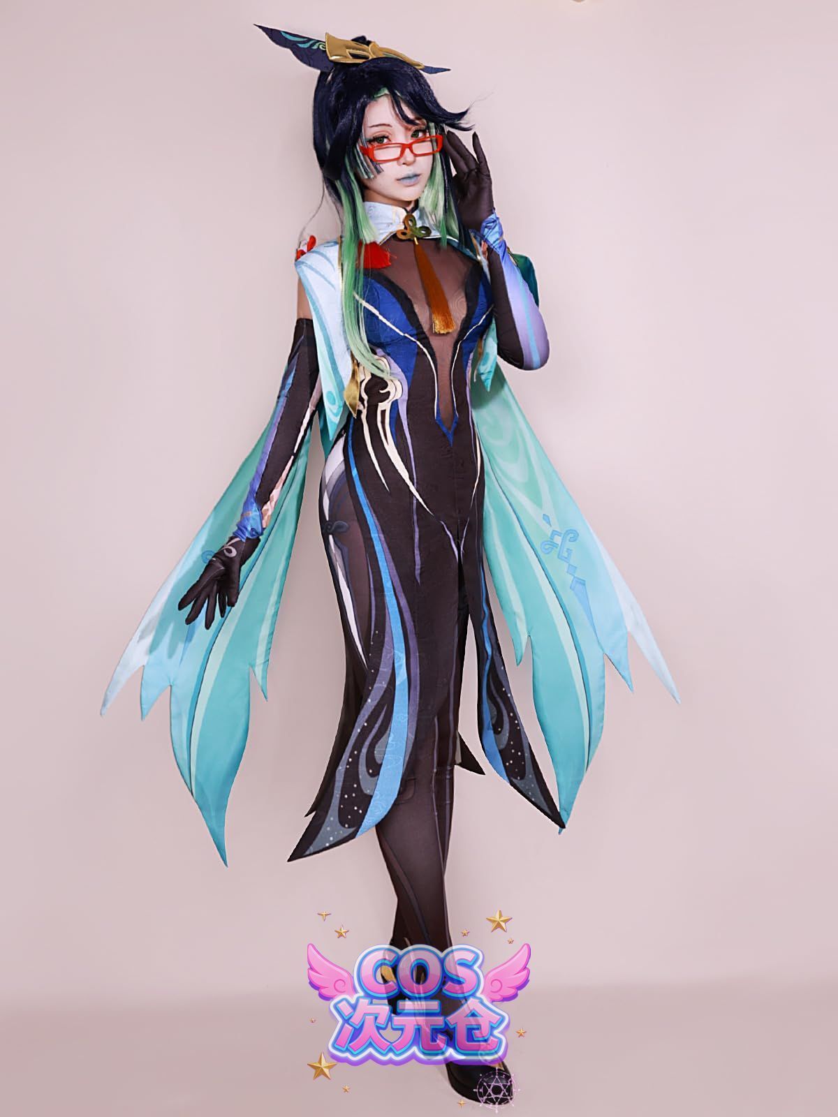 閑雲 COSPLEE 原神 cosplay 甘雨 申鶴 行秋 刻晴 空 リネ アルレッキーノ 鍾離 閑雲 コスチューム 変装 コスプレ衣装 仮装 文化祭 学園祭 イ