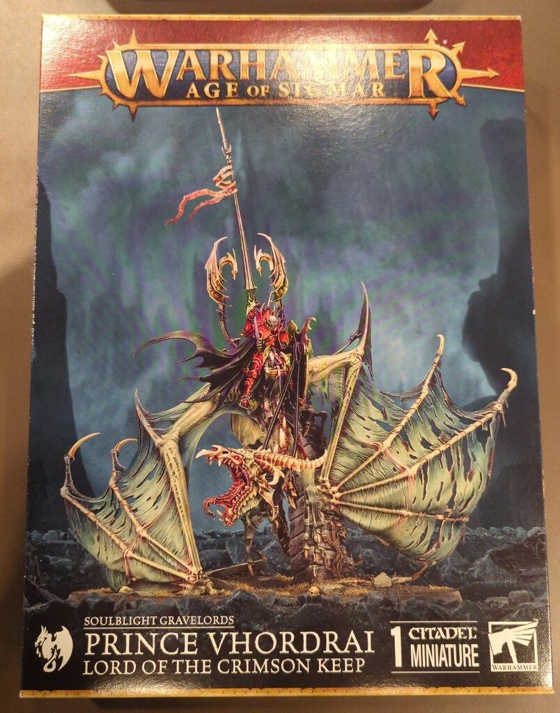 GAMES WORKSHOP WARHAMMER AGE OF SIGMAR SOULBLIGHT GRAVELORDS PRINCE VHORDRAI LORD OF THE CRIMSON KEEP