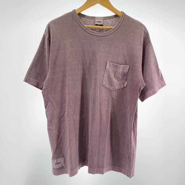 W TAPS 半袖Tシャツ サイズ01 パープル ダブルタップス 19