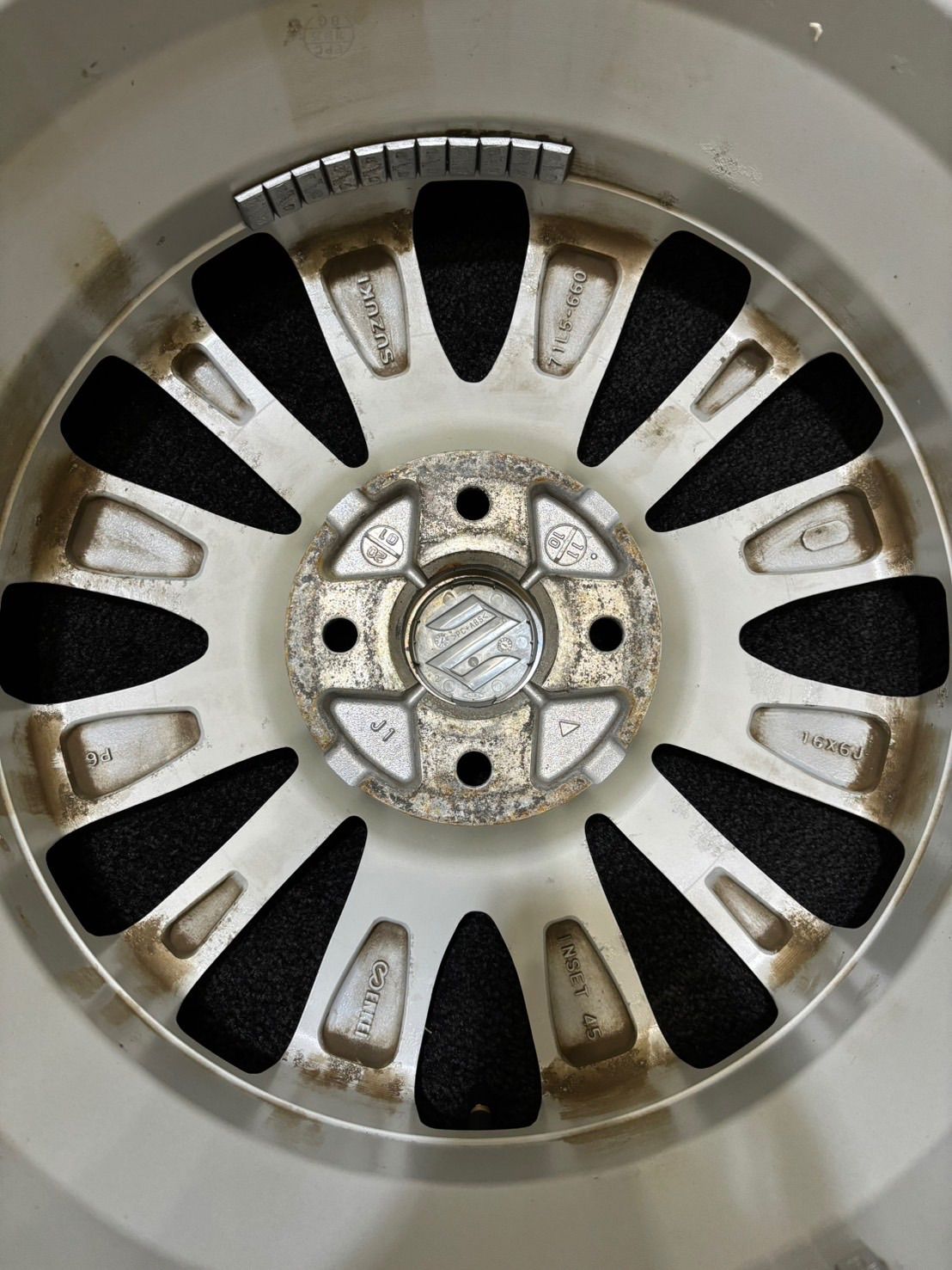 スズキ スイフト純正 16x6J 4H 100 +45 Φ54 4本/札幌市手渡し可/中古