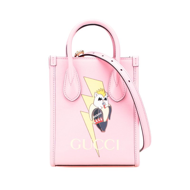 グッチ × ばなにゃ ミニハンドバッグ ショルダーバッグ 2WAY