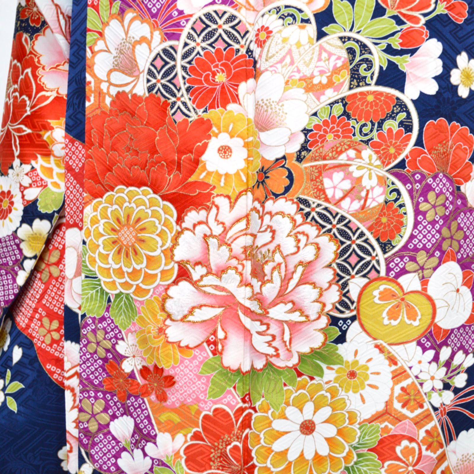 振袖フルセット S〜Mサイズ 正絹 成人式 金駒刺繍 振袖セット 美