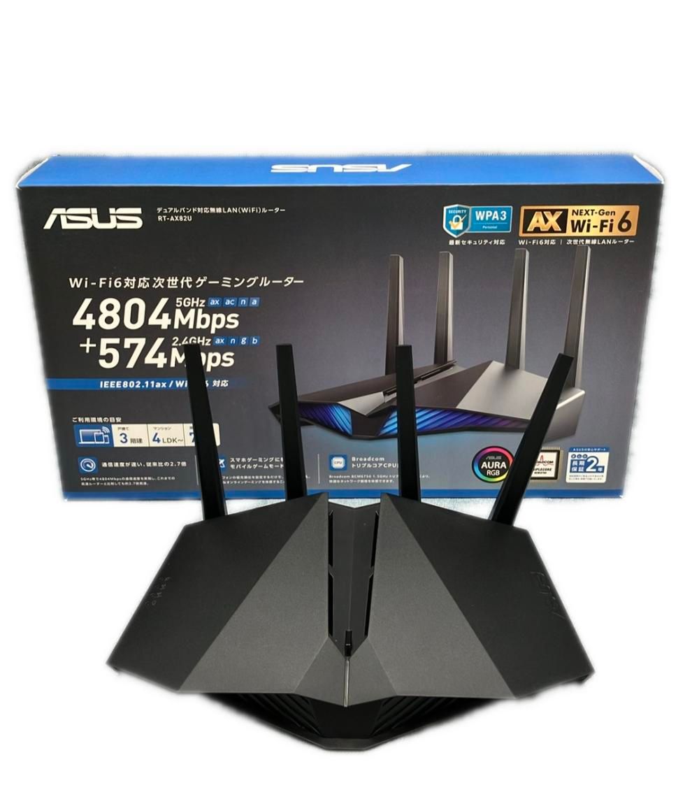 4LDK デュアルバンド対応AX5400無線LANルーター RT-AX82U ASUS 4LDK デュアルバンド対応AX5400無線LANルーター RT-AX82U ASUS