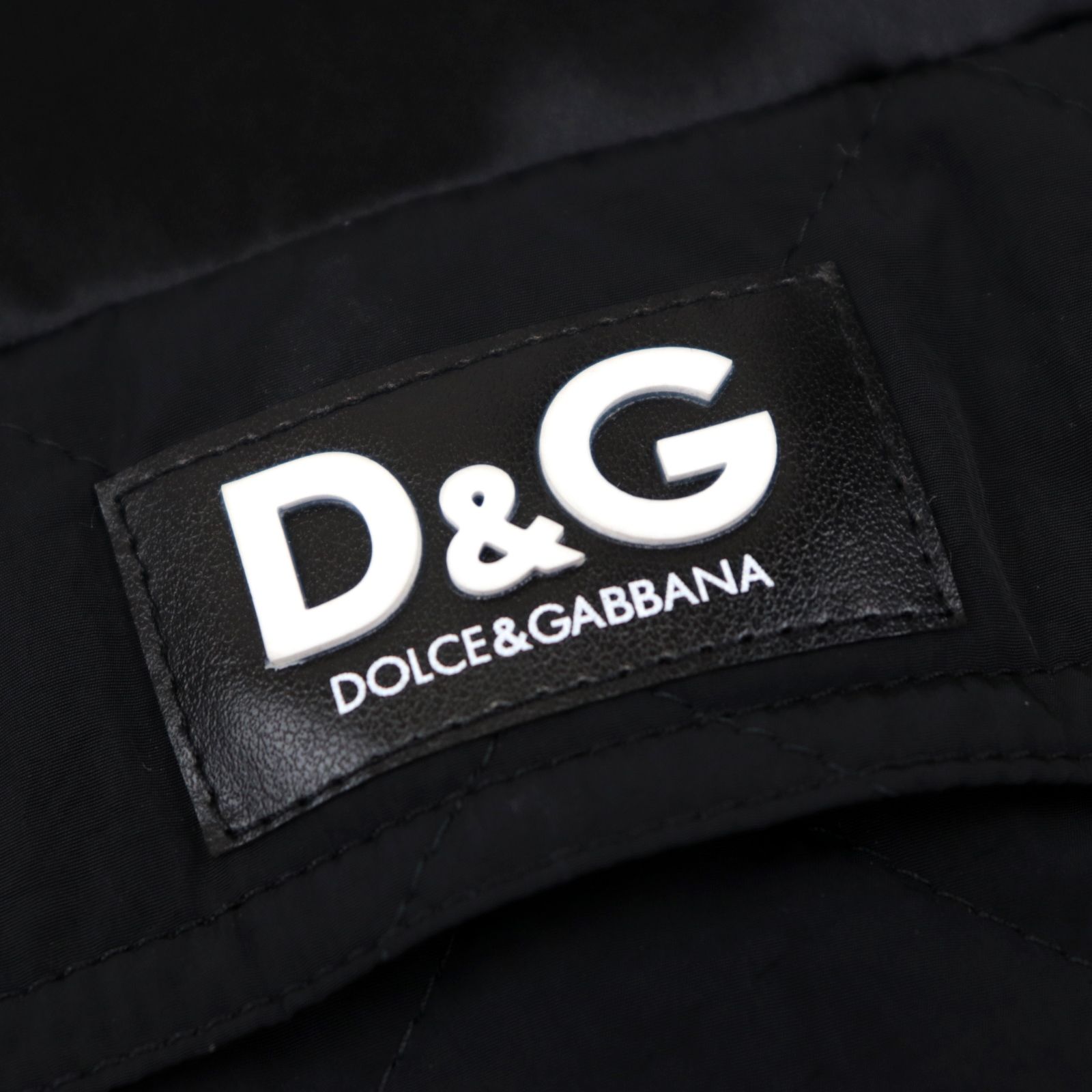 【Dolce&Gabbana】ブルゾン ブラック レースアップ ショート丈 美品 ドルチェアンドガッバーナ レース切替 アノラック ハーフ