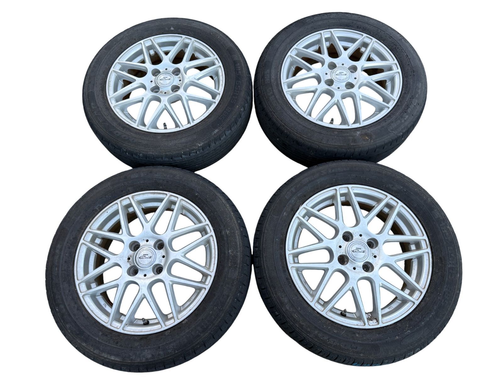 ノート HE12 BADX DOS GAVIAL2 アルミホイール 185 65R15 15×5.5J 4×100 15インチ 社外4本セット 管理番号 4800