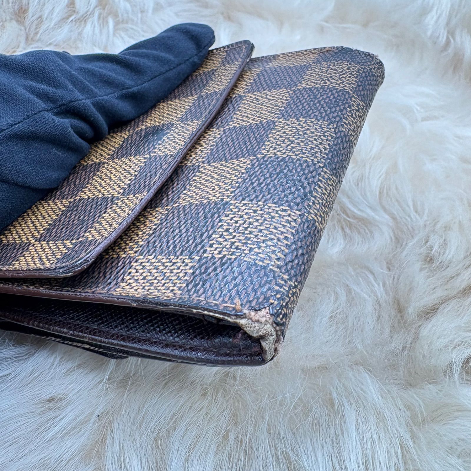 LOUIS VUITTON ルイヴィトン ダミエ 財布 ポルトモネビエ カルト