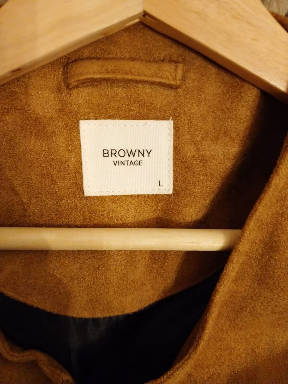 ノーカラージャケット　ノーカラーブルゾン　Browny　vintage
