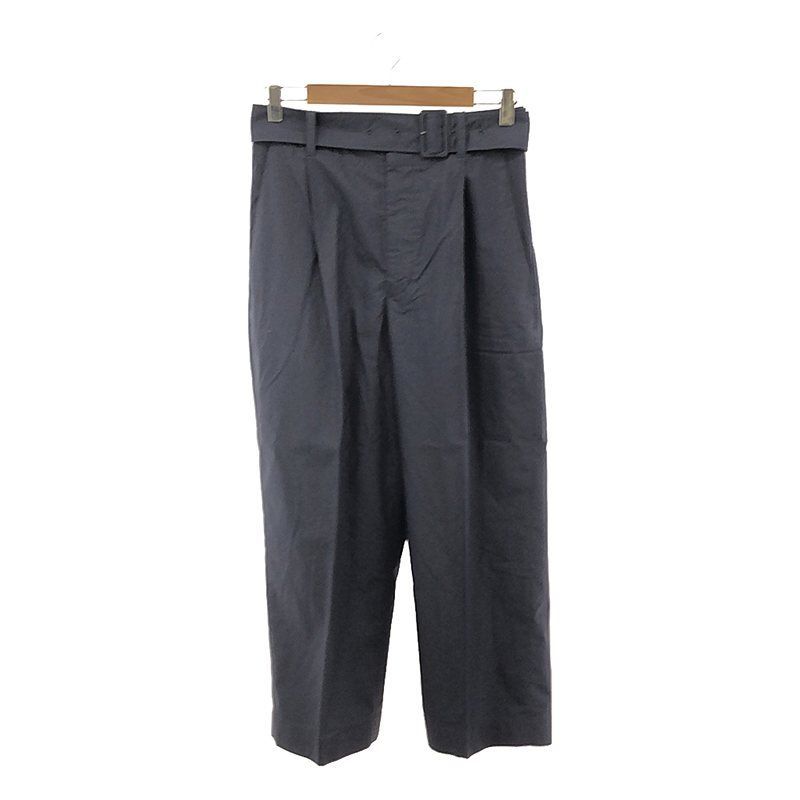 YLEVE / イレーヴ | コットン ベルテッド タックパンツ | 2 YLEVE / イレーヴ | コットン ベルテッド タックパンツ | 2