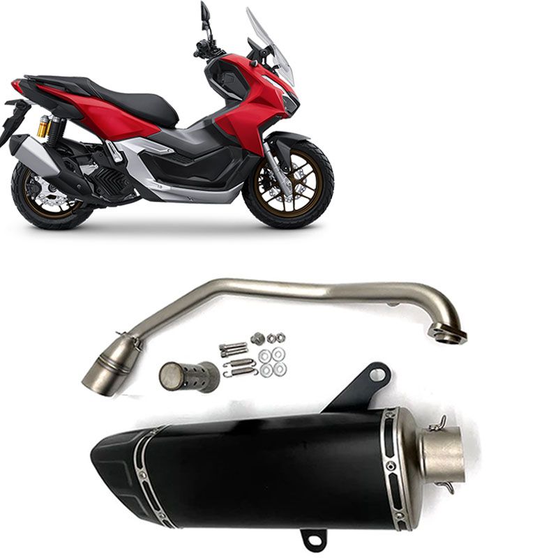 バイク システムマフラー排気 モーターバイクヘッダーフロントリンクパイプテールエンドスステンレス ホンダ ADV160 ADV 160 22-23対応