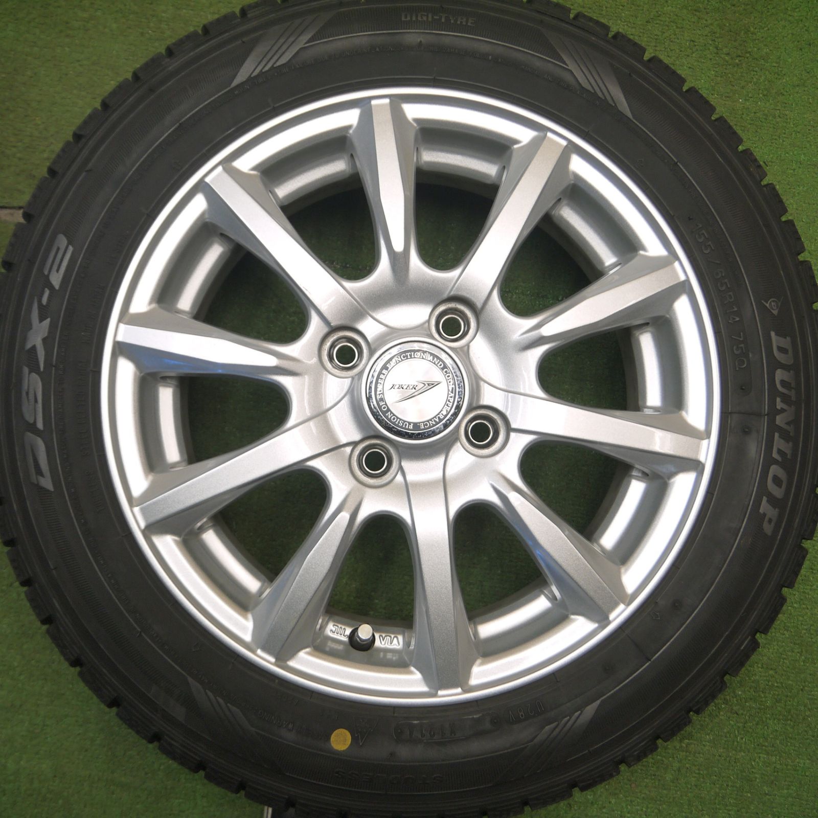 Joker アルミホイルセット　155/65R13 スタッドレス4本 バリ溝 joker アルミホイール スタッドレス 14インチ バリ溝 13インチ タイヤ