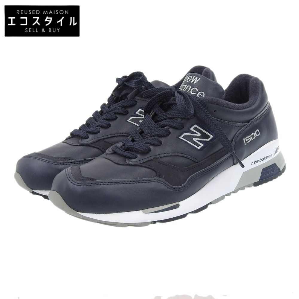 NEW BALANCE ニューバランス 美品 New Balance ニューバランス M1500NAV 英国製 スニーカー レザー メンズ ネイビー 26.0cm 8(US)