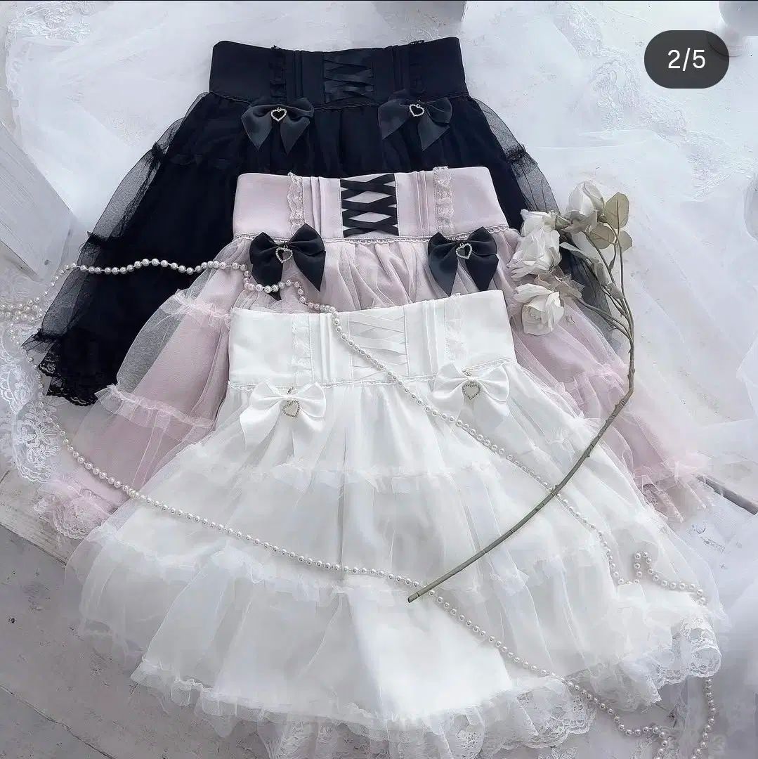 プリンセス メロディー 白 チュール スカート